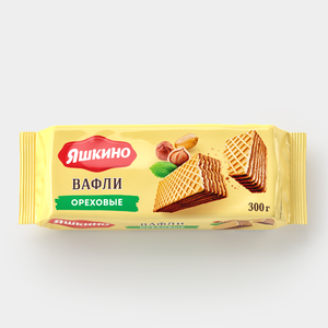 Вафли «Яшкино» ореховые, 300 г