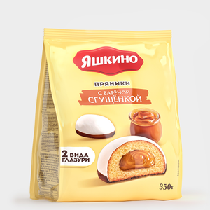 Пряники «Яшкино» с вареной сгущенкой, 350 г