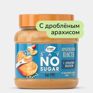 Арахисовая паста «Smart Formula» без сахара, с дробленым арахисом, 270 г