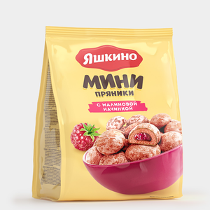 Пряники «Яшкино» с малиновой начинкой, 300 г