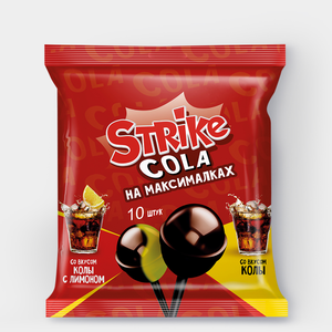 Карамель на палочке «Strike» «Cola на максималках», 113 г