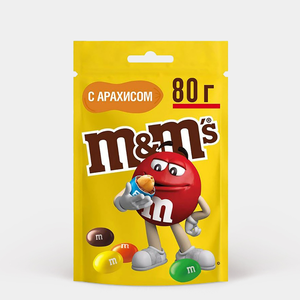 Драже «M&M's» с арахисом, 80 г