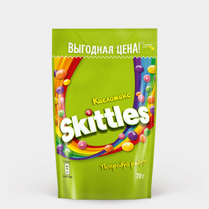 Драже фруктовые «Skittles» Кисломикс, 70 г