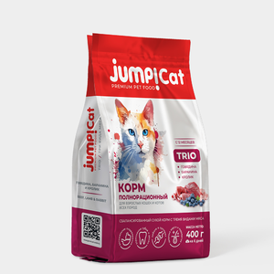 Корм для кошек «Jump» Trio Adult, 400 г