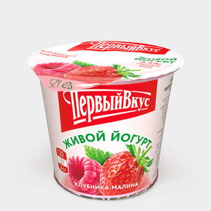 Йогурт 2.5% «Первый вкус» Клубника – малина, 125 г