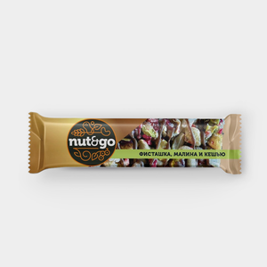 Батончик «Nut&Go» с фисташкой, малиной и кешью, 28 г