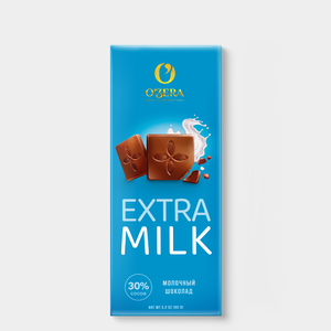 Шоколад молочный «O'Zera» Extra milk, 90 г