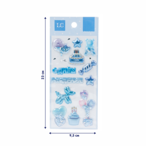 Объемные наклейки «Праздник», со стразами Объемные наклейки «Праздник», со стразами