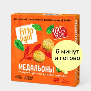 Медальоны «Fitto Light» c капустой цветной, брокколи, морковью, 230 г