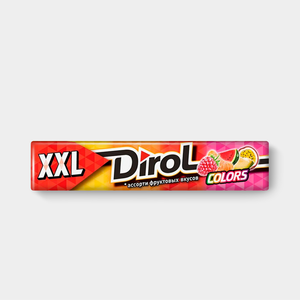 Жевательная резинка «Dirol Colors» XXL, фруктовое ассорти, 19 г