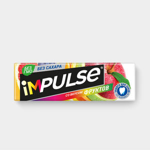 Жевательная резинка «IMPULSE» со вкусом «Multi-Frutti», 14 г