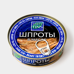Шпроты «Tasty Tins» в масле, 160 г Шпроты «Tasty Tins» в масле, 160 г