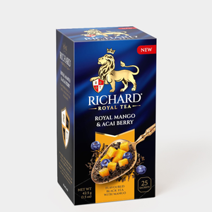 Чай черный «Richard» Royal Mango & Acai berry, 25 сашетов, 42,5 г