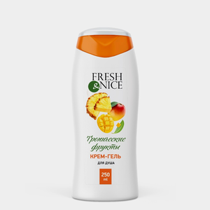 Крем-гель для душа «Fresh&Nice» Тропические фрукты, 250 мл