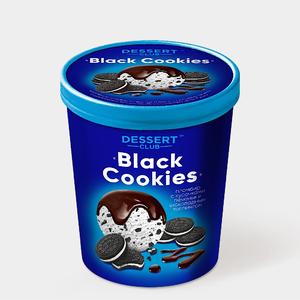 Мороженое «Dessert club» Black Cookies, 450 г