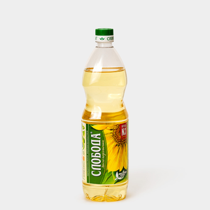 Масло подсолнечное «Слобода» для жарки и салатов, 1 л