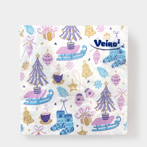 Салфетки «Veiro» Новогодние, 20шт