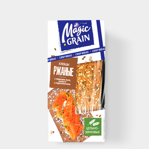 Хлебцы ржаные «Magic Grain» с семенами льна, кунжута и подсолнечника, 160 г