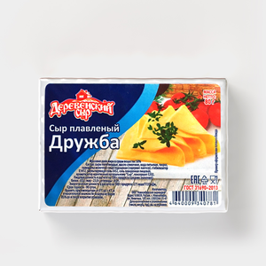 Сыр плавленый Дружба 50% «Деревенский сыр», 80 г