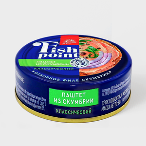 Паштет «Fish Point» из филе скумбрии атлантической, 80 г