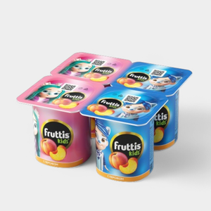 Йогурт 2.5% «Fruttis kids» с персиком, 110 г