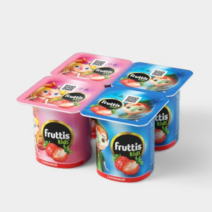 Йогурт 2.5% «Fruttis kids» с клубникой, 110 г