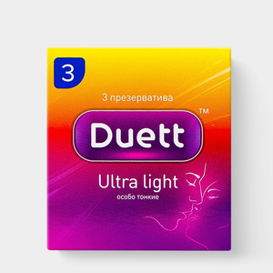 Презервативы «Duett» Ultra Light, 3шт
