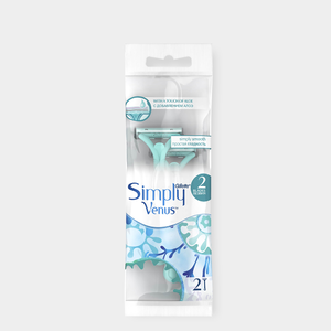 Одноразовый станок для бритья «Gillette» Simply Venus/SatinCare, 2шт