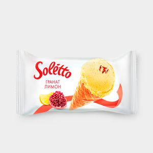Мороженое «SOLETTO» Гранат и лимон, 75 г