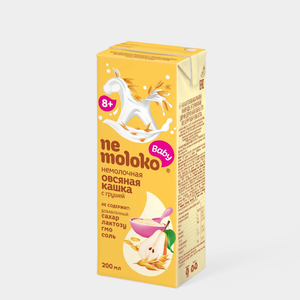 Каша овсяная безмолочная «NeMoloko» с грушей, 200 мл