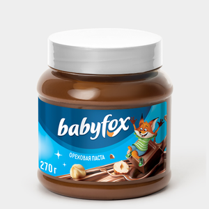 Паста шоколадно-ореховая «Babyfox», 270 г