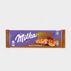 Шоколад молочный «Milka MMMAX» с арахисовой начинкой, воздушным рисом и кусочками арахиса, 270 г