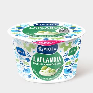 Йогурт 7.1% «Viola» Laplandia десерт со вкусом фисташки, 180 г