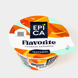 Десерт творожный 8.1% «Epica» Flavorite Соленая карамель, 130 г