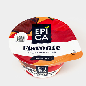 Десерт творожный 8.1% «Epica» Flavorite Вишня и шоколад, 130 г
