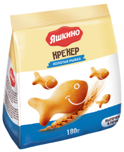 Крекер «Яшкино» Золотая рыбка, 180 г