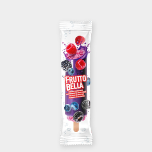 Эскимо «Fruttobello» молочное малиновое в ягодной глазури, 55 г