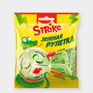 Мармелад жевательный «Strike» «Зелёная рулетка», 70 г