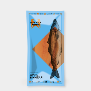 Филе минтая «Азбука моря» без кожи, 800 г