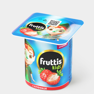 Йогуртный продукт 2,5% «Fruttis kids» с клубникой