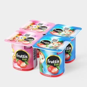 Йогуртный продукт 2,5% «Fruttis kids» с клубникой