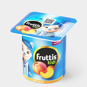 Йогуртный продукт 2.5% «Fruttis kids» с персиком, 110 г