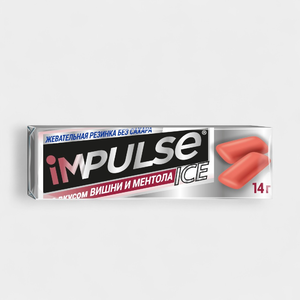 Жевательная резинка «Impulse ICE» со вкусом вишни и ментола, 14 г