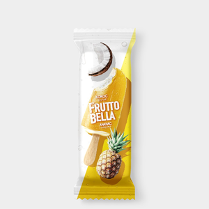 Мороженое «FruttoBella» кокос внутри, ананас снаружи, 60 г