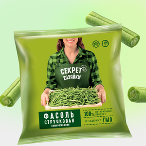 Фасоль стручковая «Секрет хозяйки» быстрозамороженная, 400 г