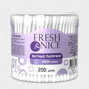 Ватные палочки «Fresh&Nice» 200 шт