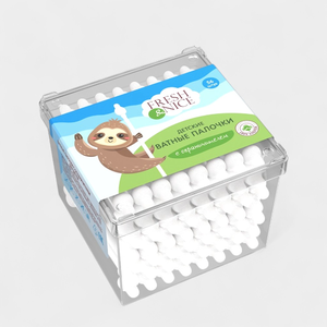 Ватные палочки «Fresh&Nice» с ограничителем для детей 56шт