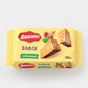 Вафли «Яшкино» ореховые, 200 г