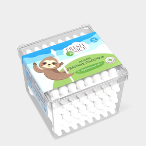 Ватные палочки «Fresh&Nice» с ограничителем для детей 56шт