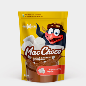 Какао-напиток растворимый «MacChocolate» Смешарики, с маршмеллоу, 235 г